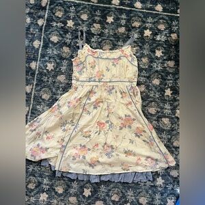 Marks & Spencer indigo collection flower indie ruffle hem boho dress 🤍✨💐